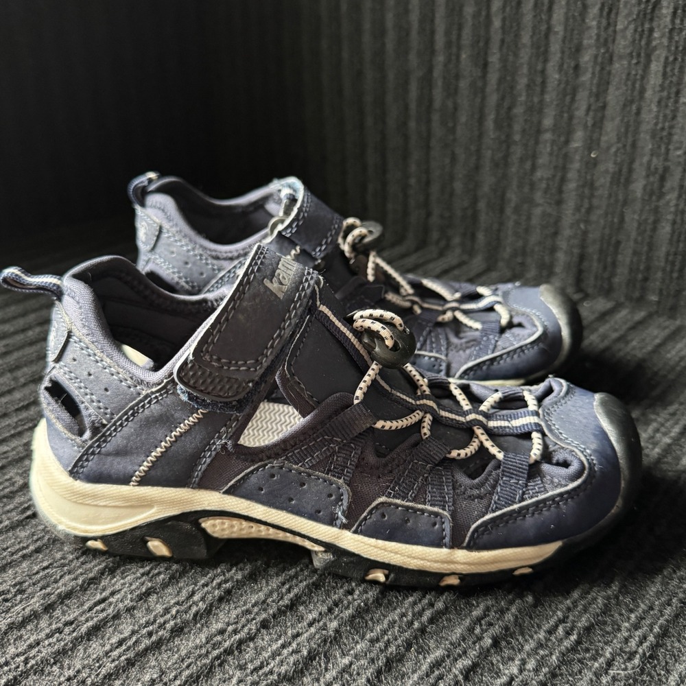 Kamik Wildcat HK4076 Boys Navy Blue Closed Toe Sport Sandal Shoes Size 12